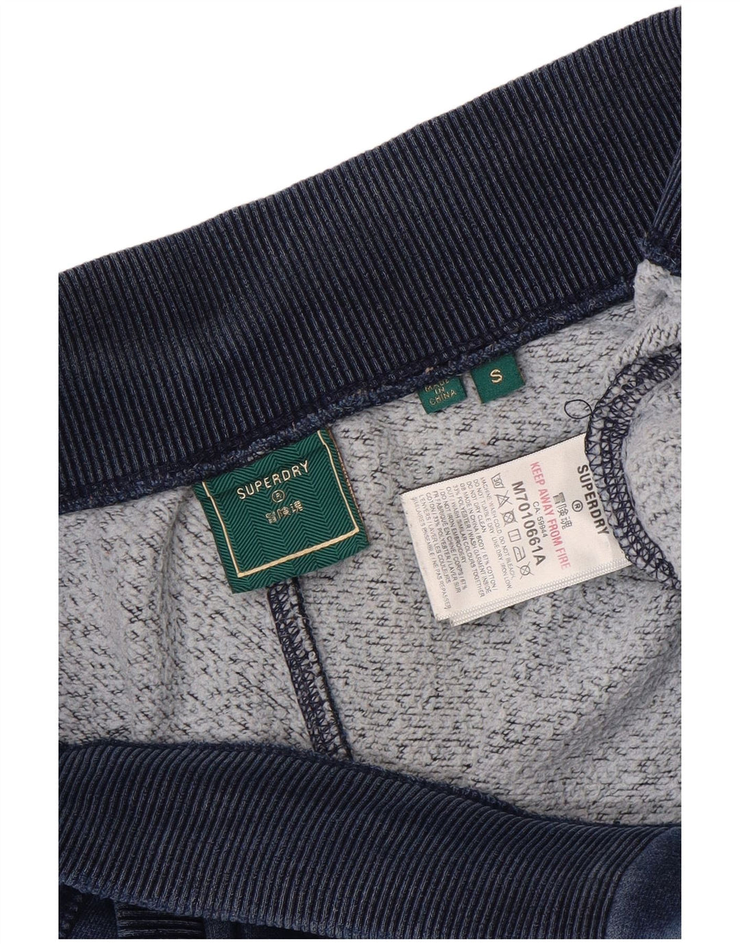 Superdry Pantalones De Chándal Para Hombre Joggers Small Azul Marino Poliéster