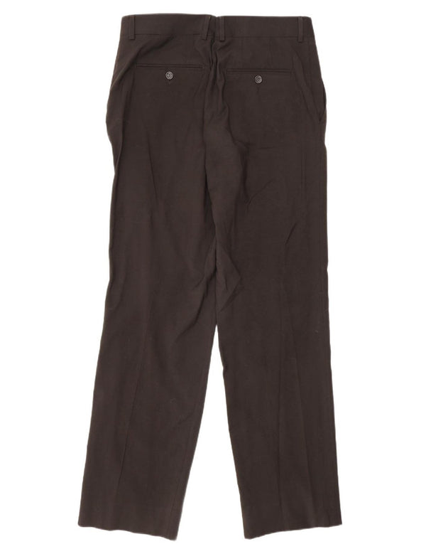 Zara Pantalón chino recto para hombre EU 44 Large W34 L32 Marrón