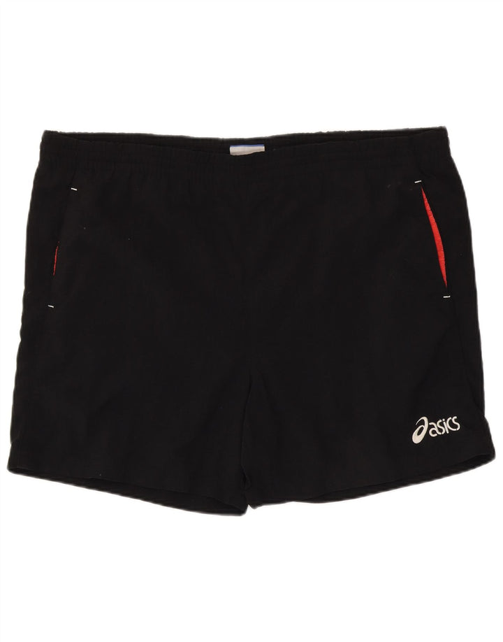 Asics - Pantalones cortos deportivos para hombre, talla grande, color negro
