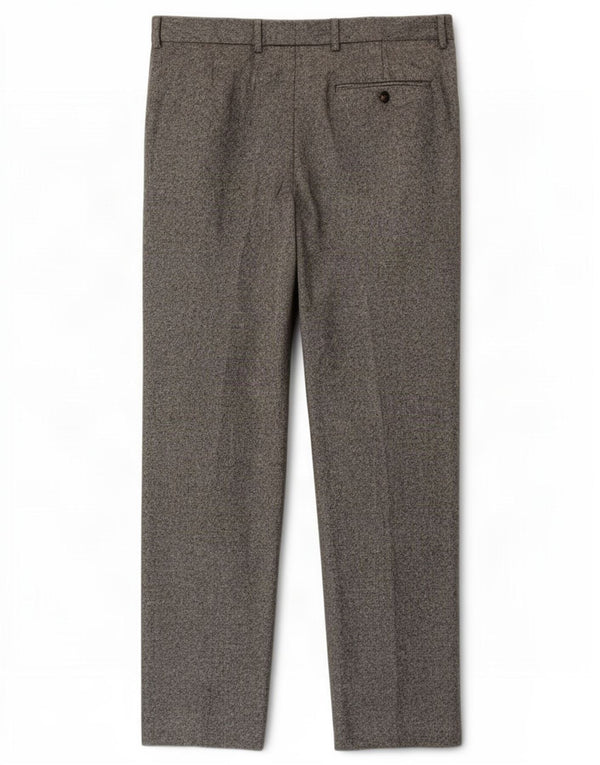 Marks & Spencer Pantalones de traje rectos a medida para hombre W36 L29 gris moteado