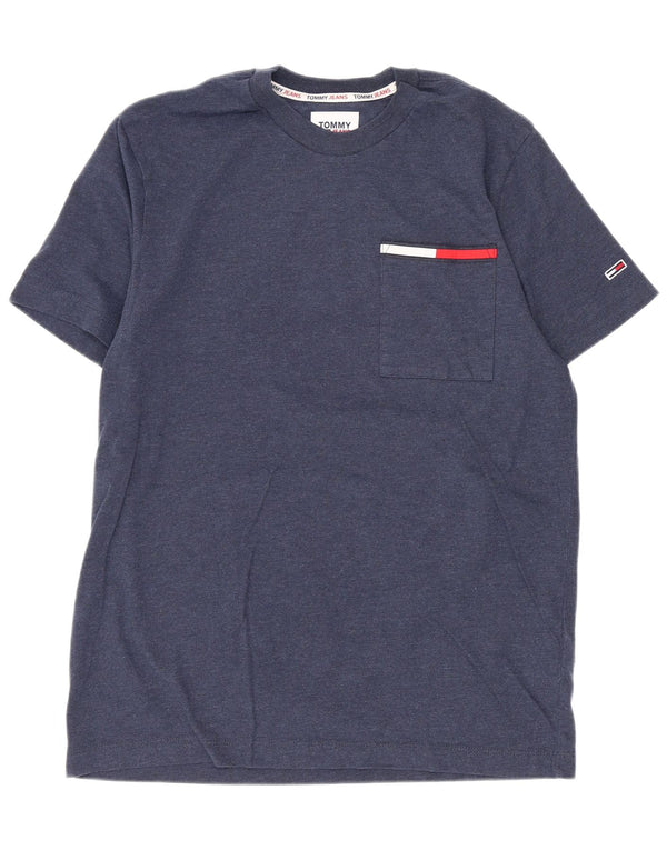 Tommy Hilfiger Camiseta para hombre Top Small Azul marino Algodón
