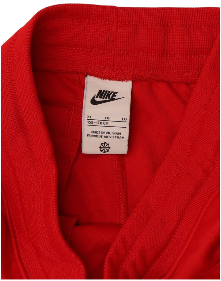 NIKE Pantalones de chándal para niño 13-14 años XL Rojo Colorblock Poliéster