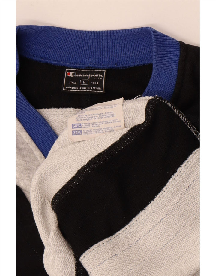 CHAMPION Sudadera con estampado gráfico y corte holgado para hombre, color gris medio