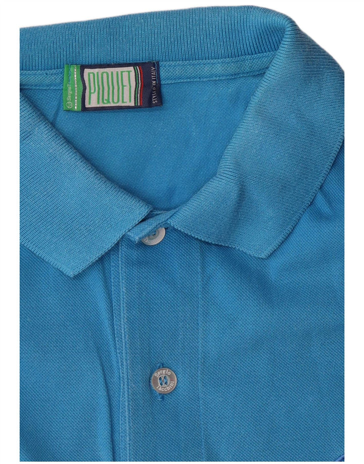 Polo Sergio Tacchini Hombre Azul Medio