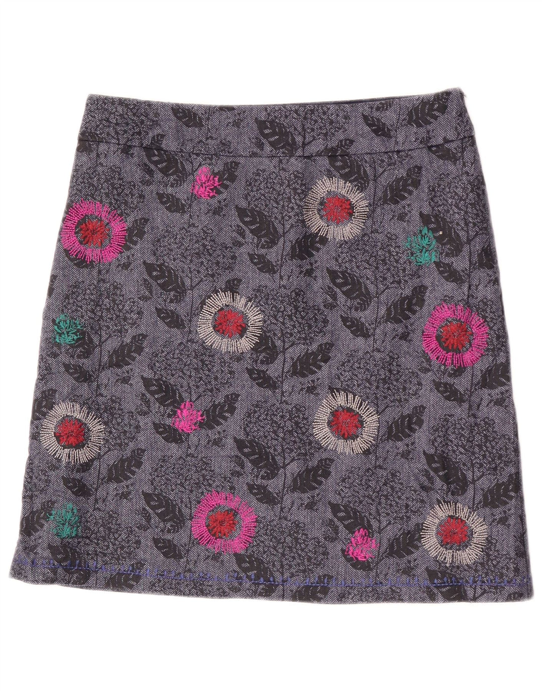 Falda recta para mujer de White Stuff UK 40 Mediana W31 Poliéster floral gris