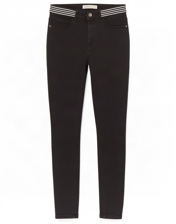 Zara Vaqueros Slim para Mujer EU 38 Small W28 L27 Negro