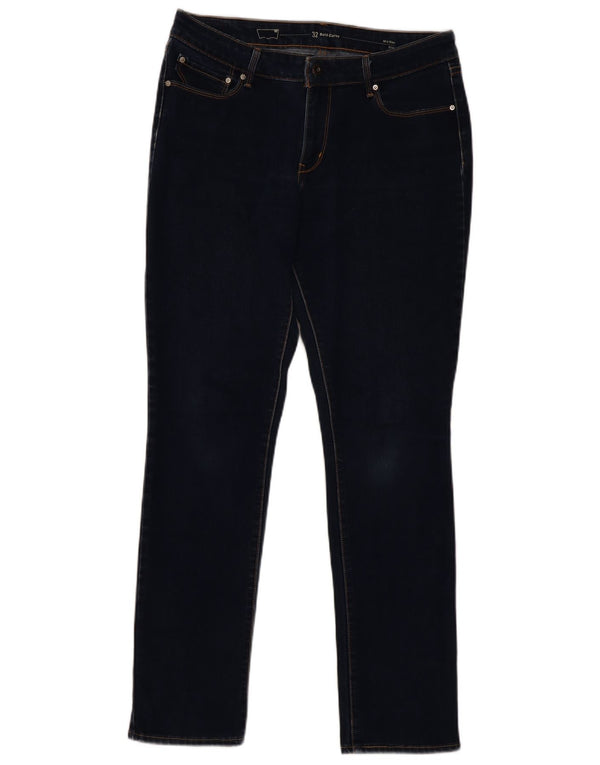 Levi's Womens Bold Curve Mid Rise Slim Jeans W32 L31 Navy Blue Cotton