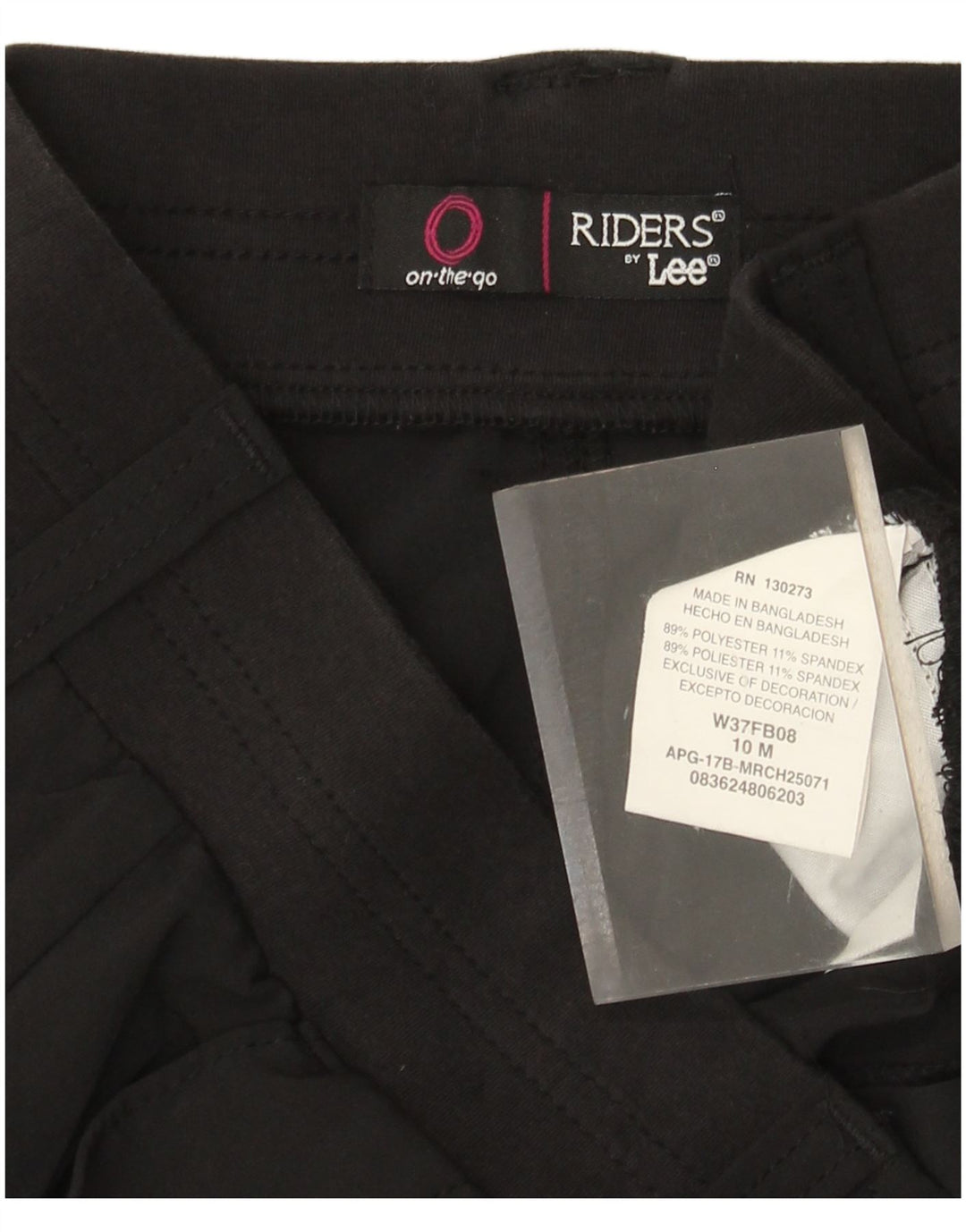 LEE Pantalones cortos cargo de cintura alta para mujer, talla 10, grande, W30, poliéster negro