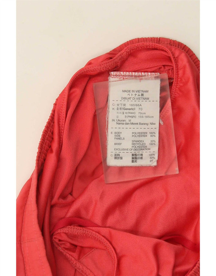 Nike - Pantalones cortos deportivos para mujer, talla 44, poliéster rojo mediano