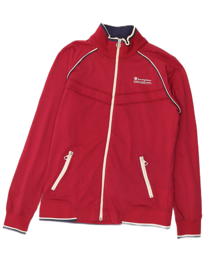 CHAMPION Chaqueta superior de chándal Heritage Fit para mujer Reino Unido 40 Grande Rojo