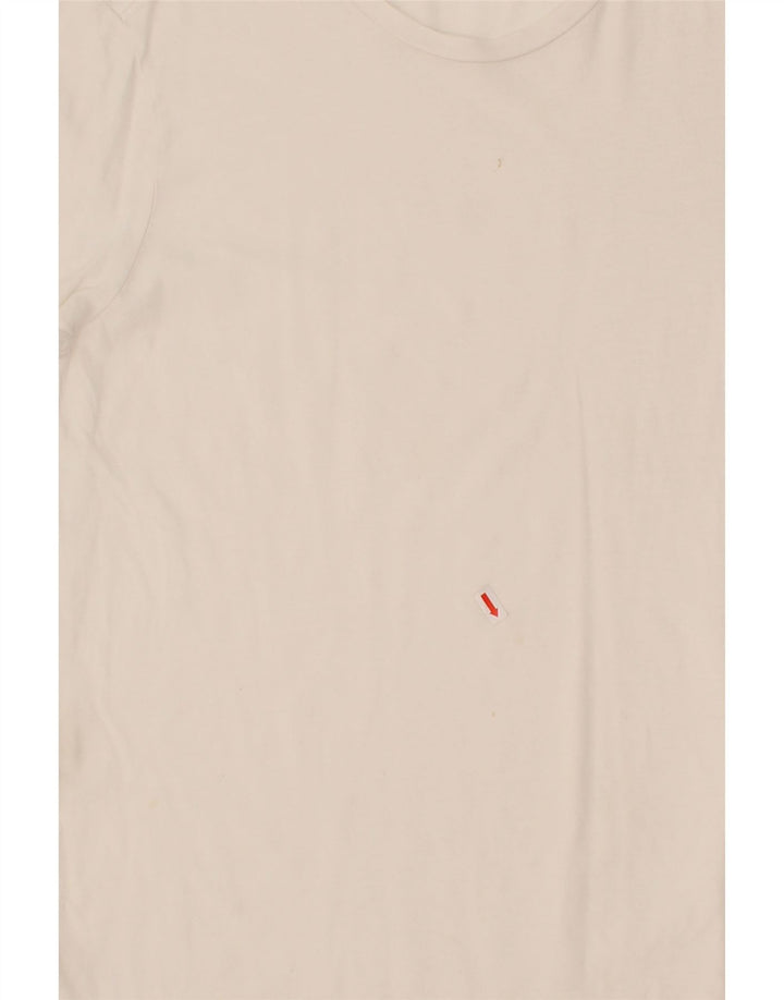 LEVI'S Womens T-Shirt Top UK 10 Small Off White Cotton Vintage Levi's and Second-Hand Levi's from Messina Hembry 