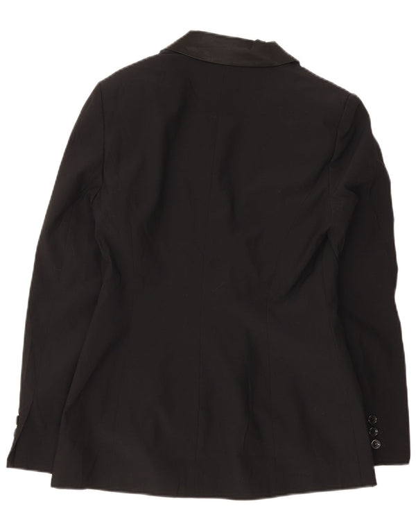 Oasis Chaqueta tipo blazer de 1 botón para mujer UK 10 Small Acetato negro