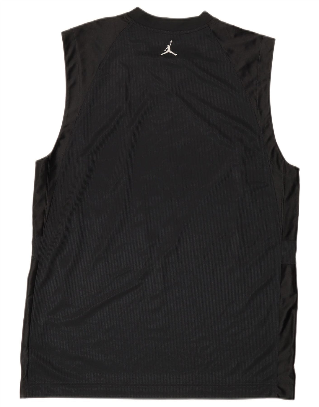 Jordan Mens Chaleco Superior Medio Negro Poliéster