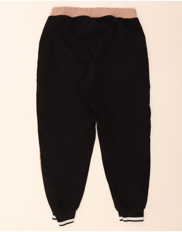 Zara Mujer Pantalones De Chándal Joggers UK 42 Medium Black Colourblock