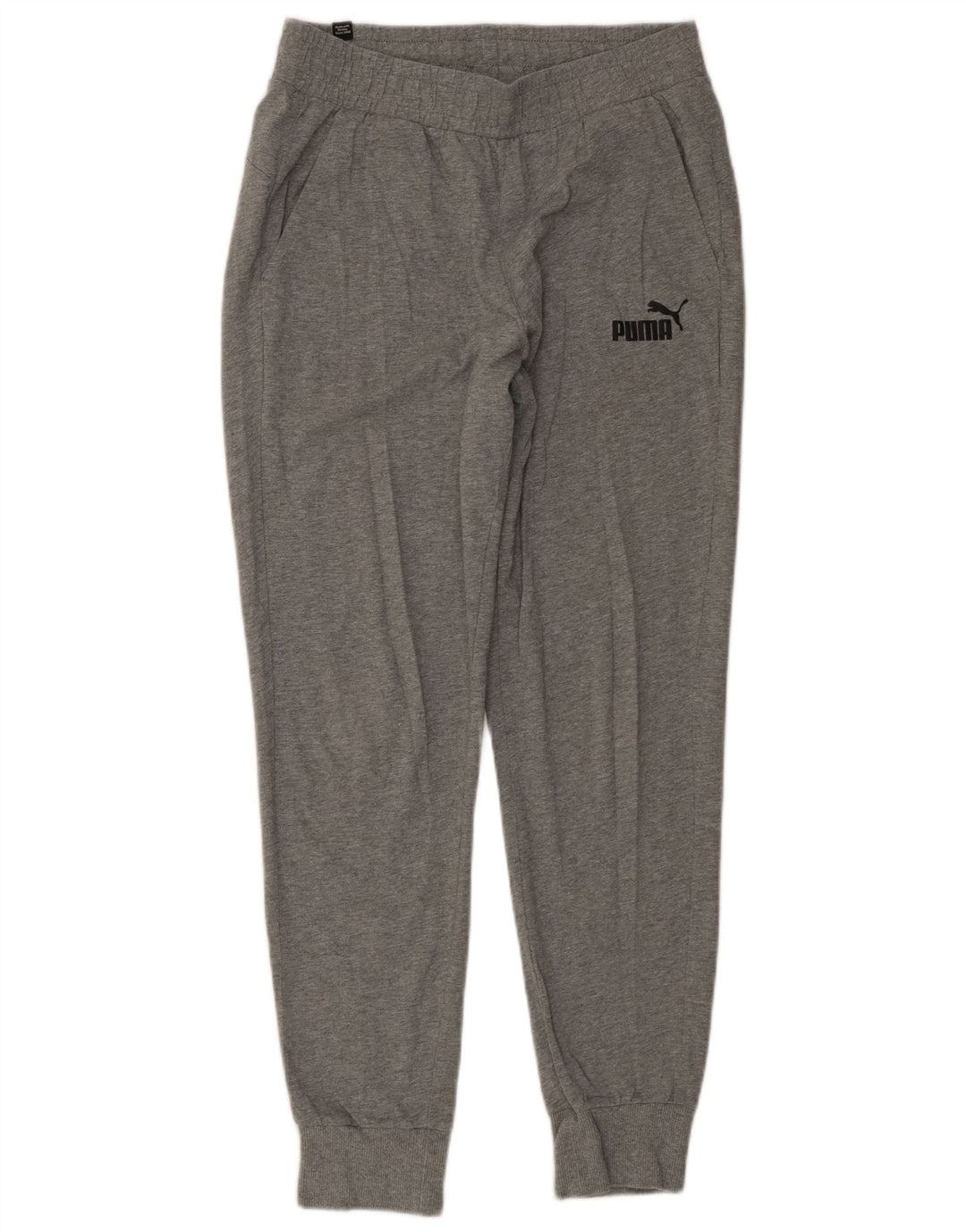 PUMA Pantalones de chándal para mujer Joggers UK 14 Algodón gris medio