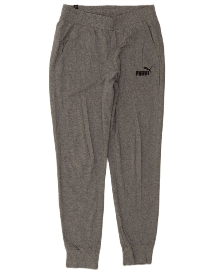 PUMA Pantalones de chándal para mujer Joggers UK 14 Algodón gris medio