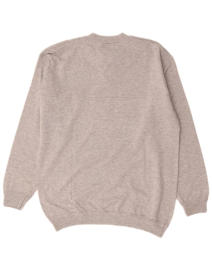 Roby Hombre Sudadera Gráfica Jersey De Algodón Gris Medio