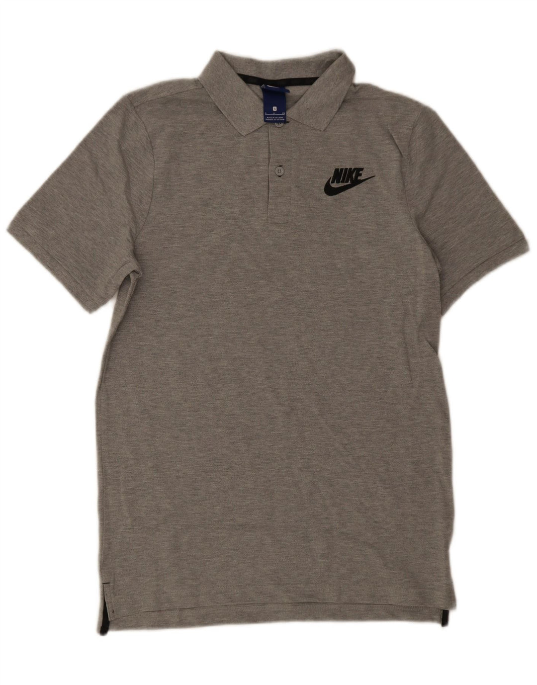 Nike Polo para hombre de algodón moteado gris pequeño