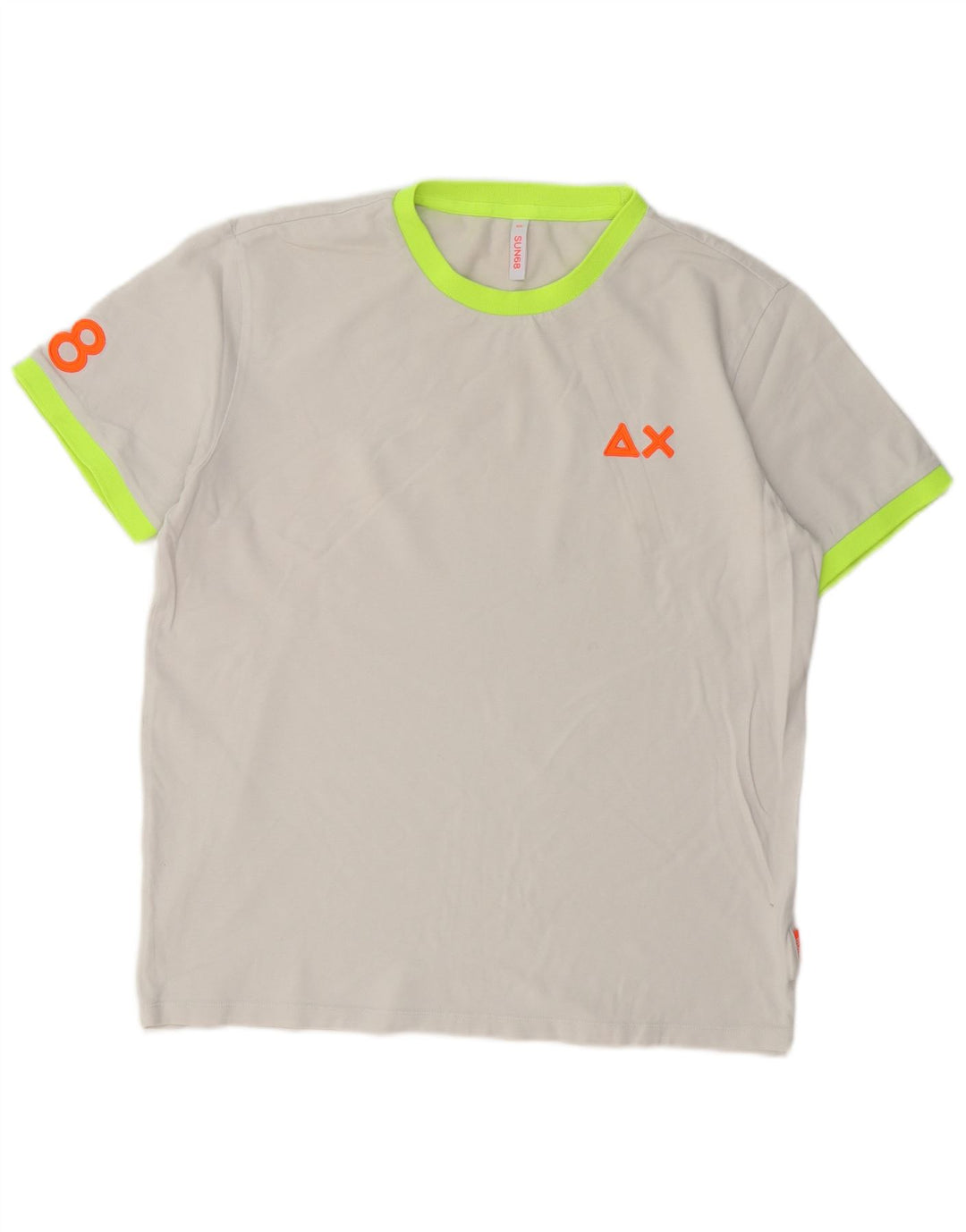 Sun68 Camiseta gráfica para hombre Top 2XL Algodón gris