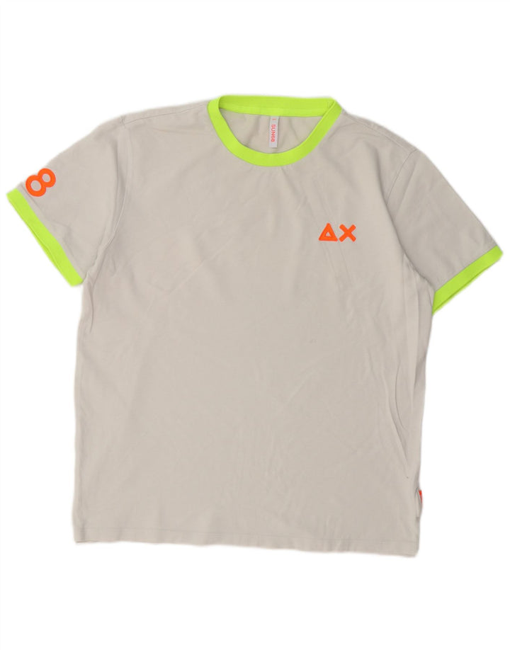 Sun68 Camiseta gráfica para hombre Top 2XL Algodón gris
