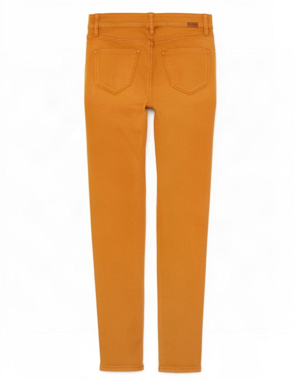 Massimo Dutti Womens Skinny Casual Trousers Small W28 L30 Orange Cotton