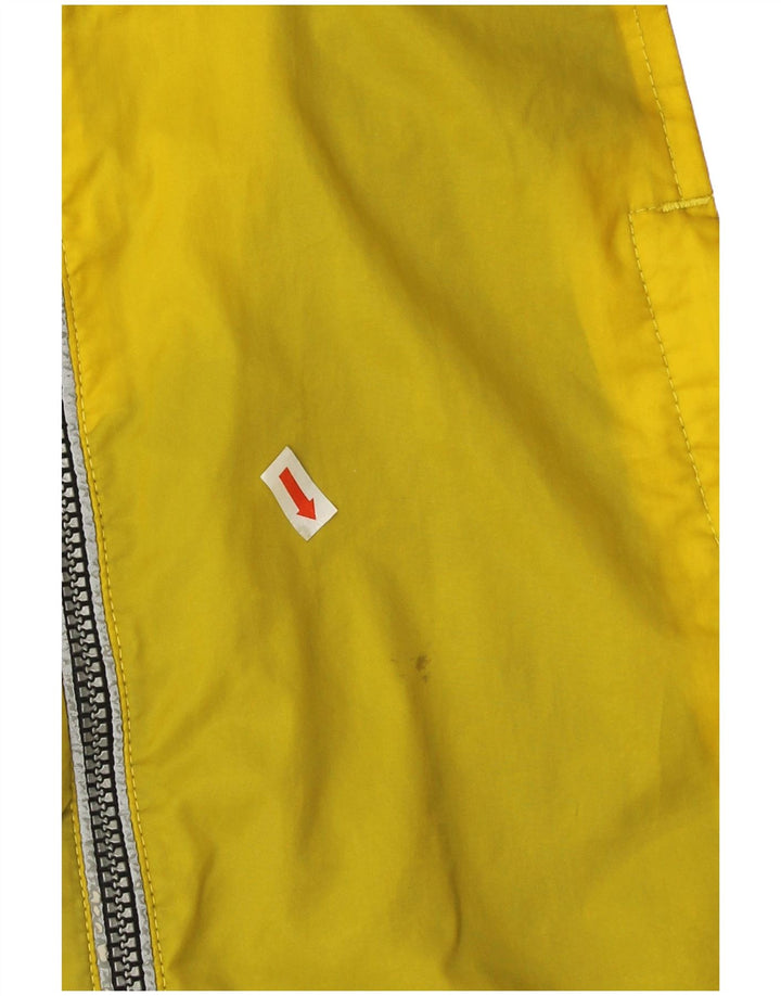 Asics Chaqueta impermeable gráfica para hombre UK 38 Medium Yellow Colourblock