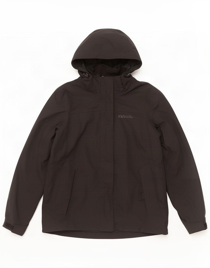 Chaqueta impermeable con capucha para mujer Mountain Warehouse UK 40 Mediano Poliéster negro