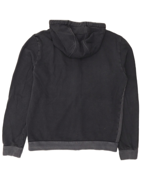 Emporio Armani Hombre Sudadera Con Capucha Y Cremallera Grande Algodón Color Block Negro