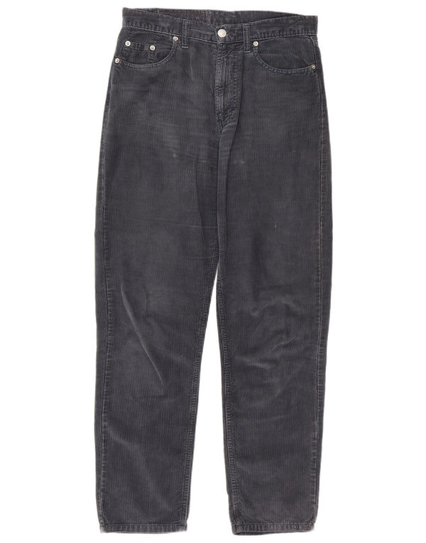 Benetton Hombre Pantalón De Pana Azul Family W30 L28 Algodón Gris