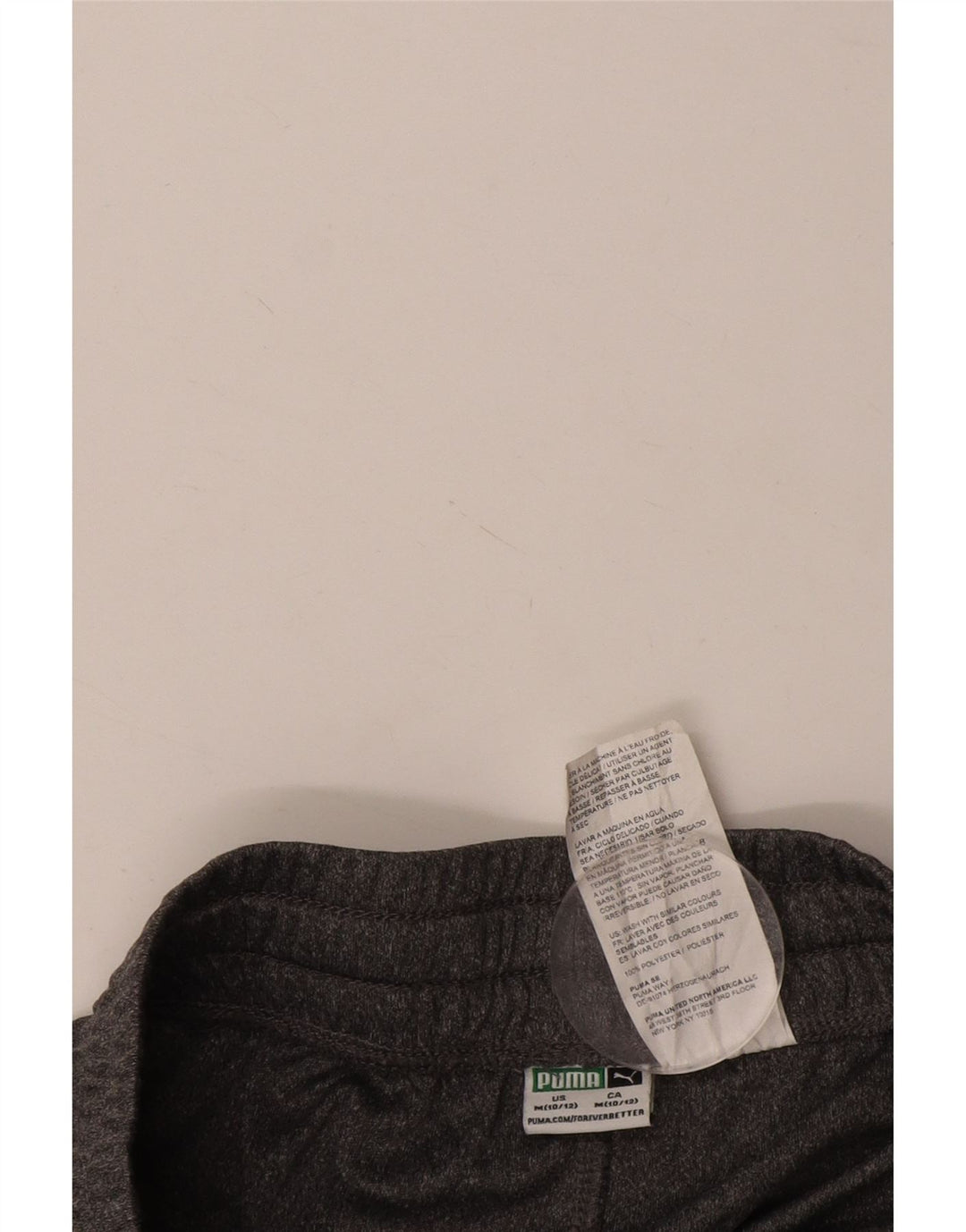 PUMA Pantalones cortos deportivos para niño 10-11 años Poliéster gris medio