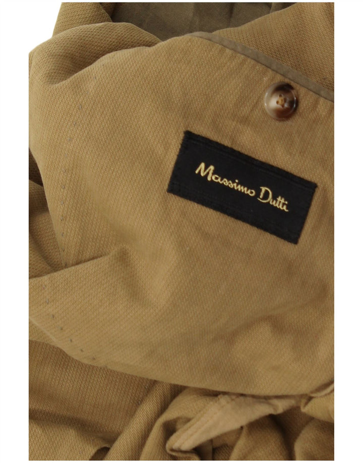 Massimo Dutti Chaqueta Blazer de 2 Botones para Hombre UK 36 Small Marrón