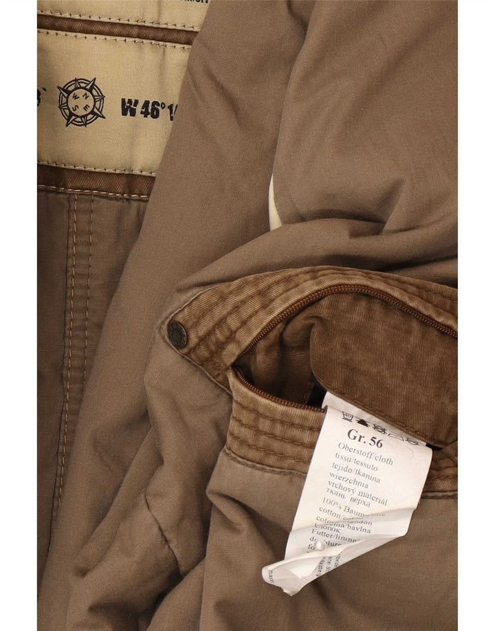Camel Active Chaqueta militar para hombre IT 56 3XL Algodón marrón
