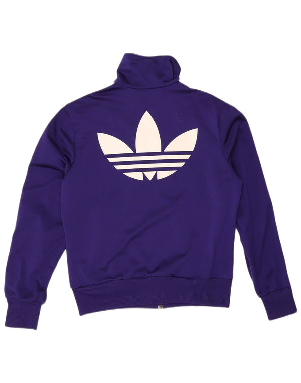 Adidas Mujer Chándal Top Jacket IT 42 Medio Púrpura Poliéster