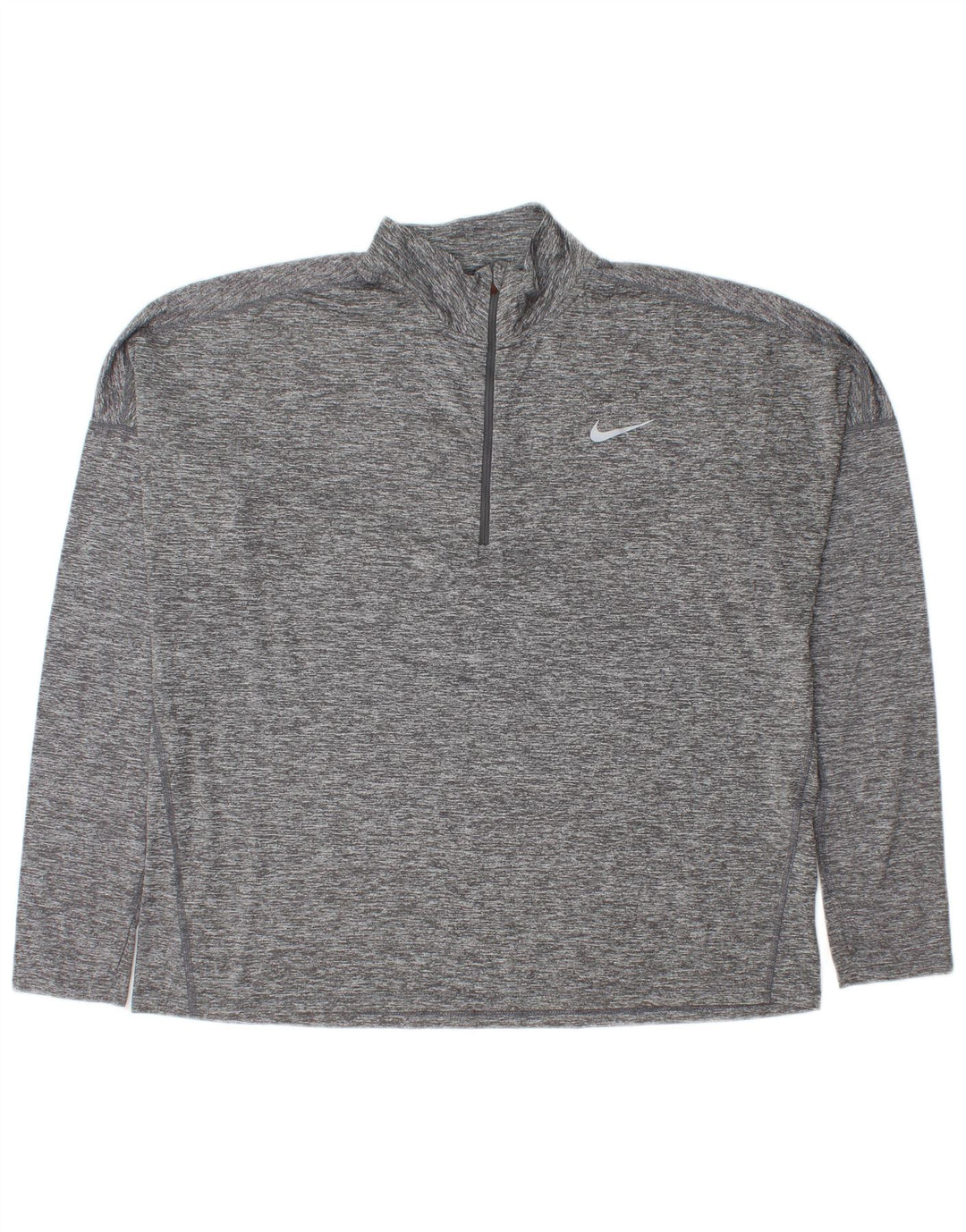Nike - Chándal con cremallera y cuello para hombre, talla XL, poliéster moteado gris