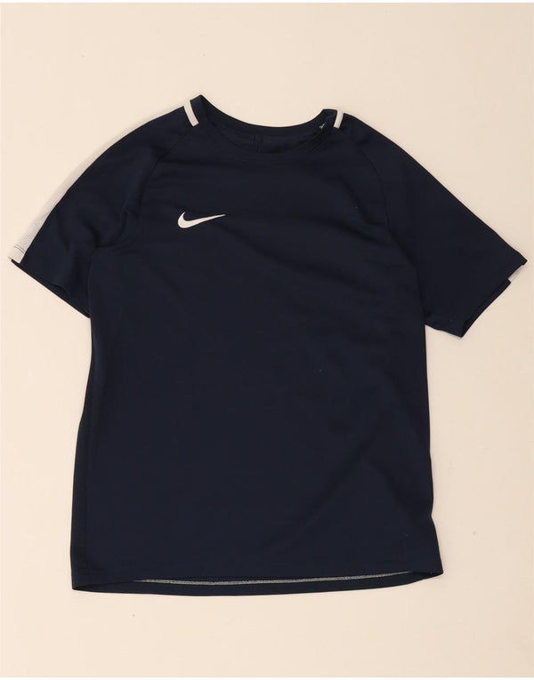 Nike Camiseta Dri Fit para niños 13-14 años Azul marino Colorblock Poliéster
