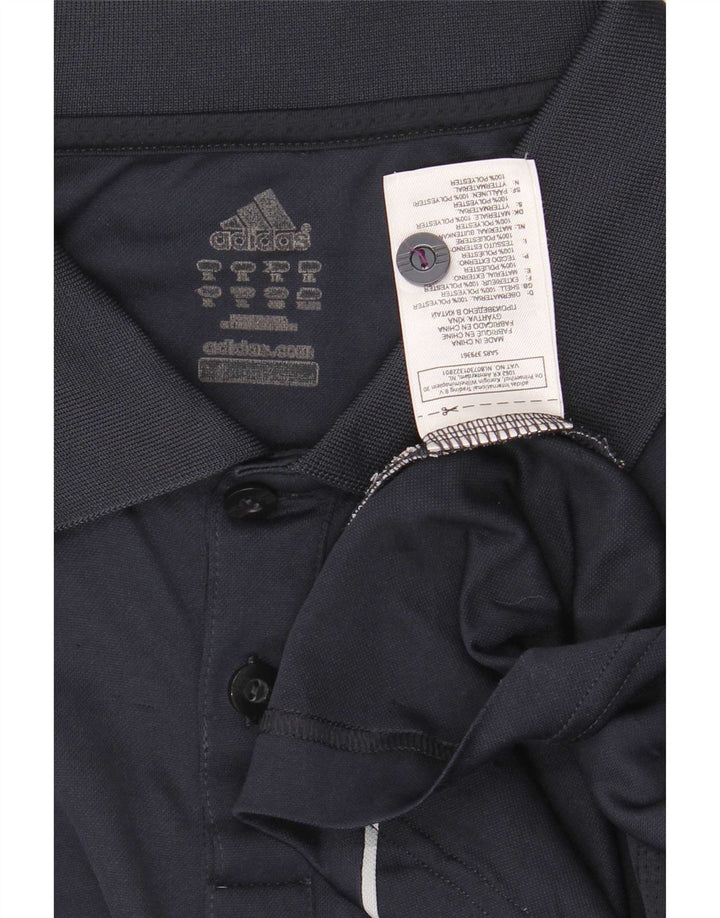 Adidas Hombre Climacool Polo XL Azul Marino Colorblock Poliéster