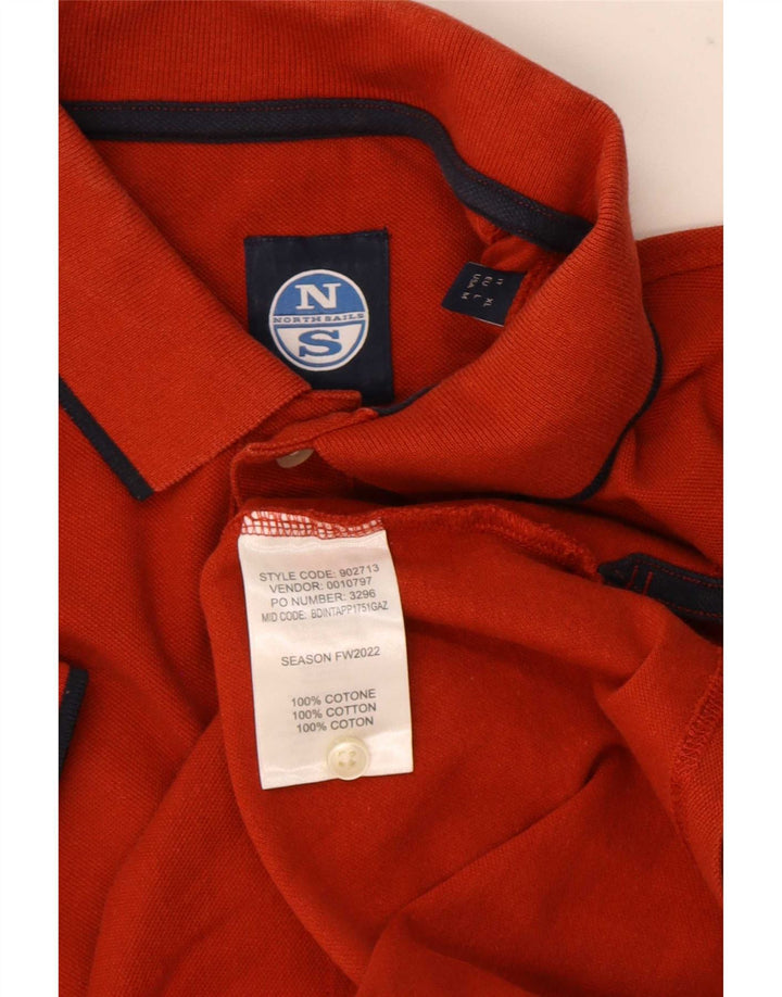 Polo North Sails Hombre Algodón Naranja Medio