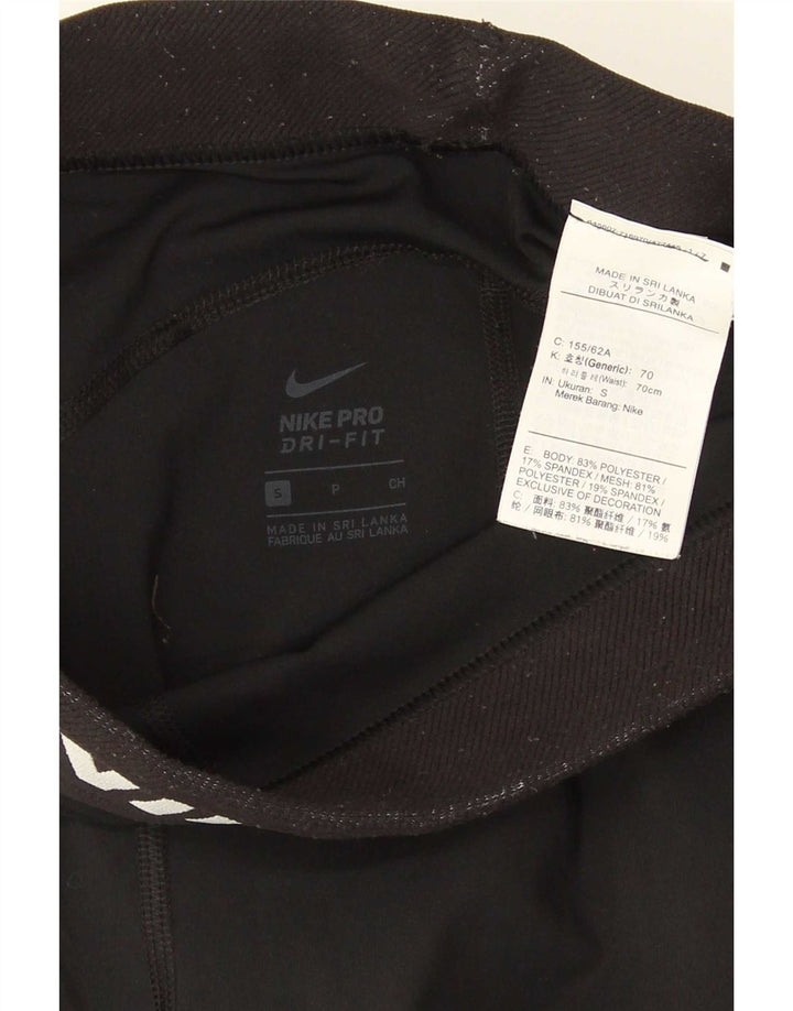 Nike Leggings Dri Fit Graphic para mujer UK 10 Pequeño Poliéster negro