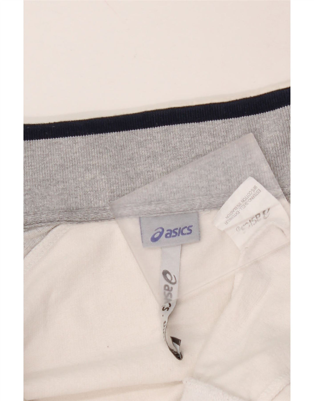 ASICS Chaqueta de chándal para mujer UK 14 Medium Off White Colorblock