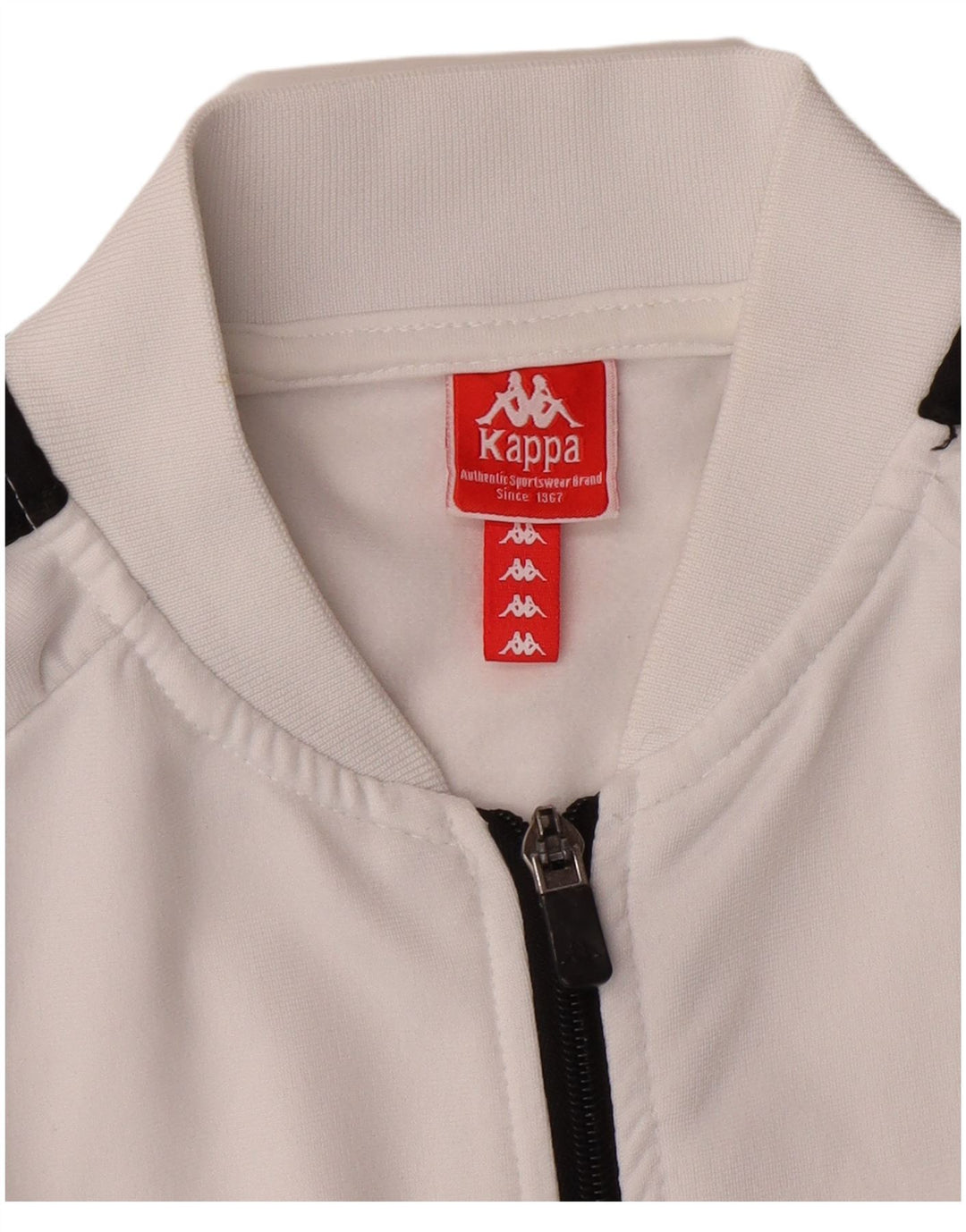 KAPPA Chaqueta de chándal gráfica para niñas 11-12 años pequeña blanca