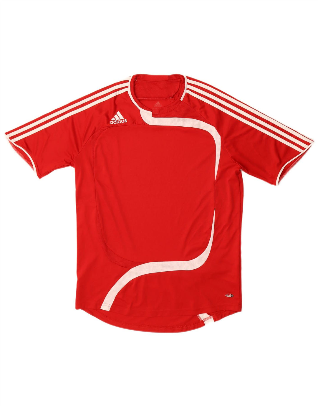 Adidas Hombre Camiseta Top Grande Rojo Colorblock Poliéster