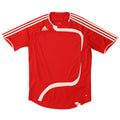 Adidas Hombre Camiseta Top Grande Rojo Colorblock Poliéster