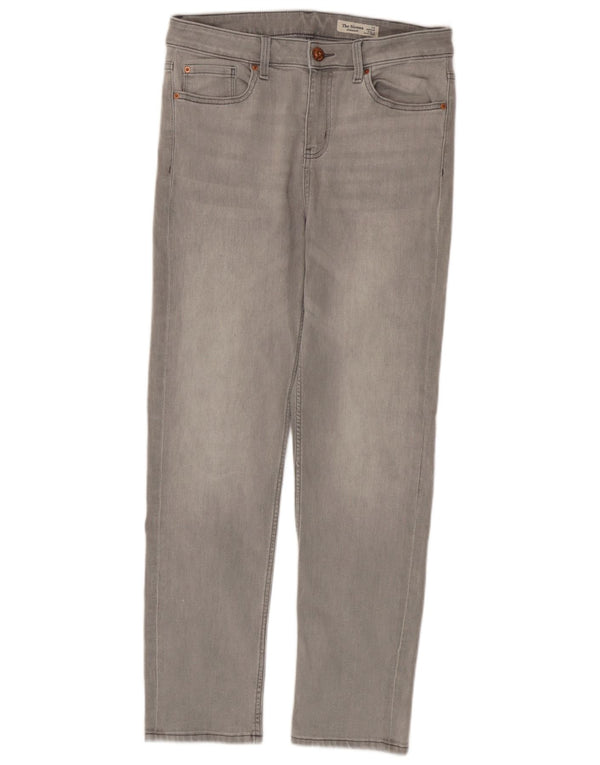 Marks & Spencer Jeans rectos The Sienna para mujer UK 12 Medium W30 L29 Gris