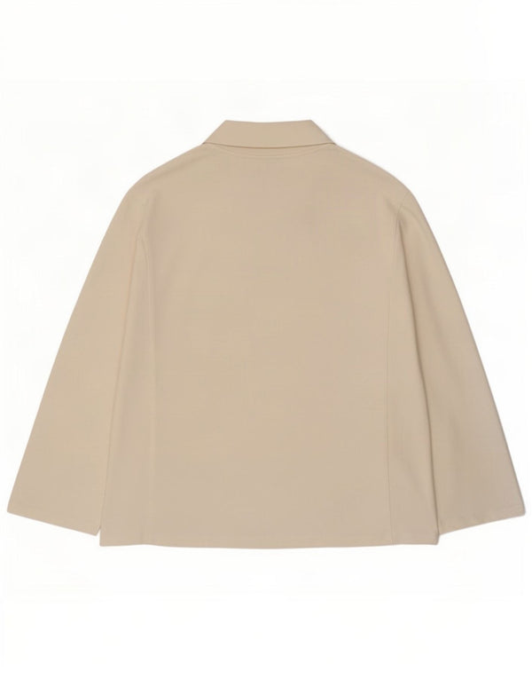 Marks & Spencer Top para mujer de manga larga UK 44 Grande Algodón blanco