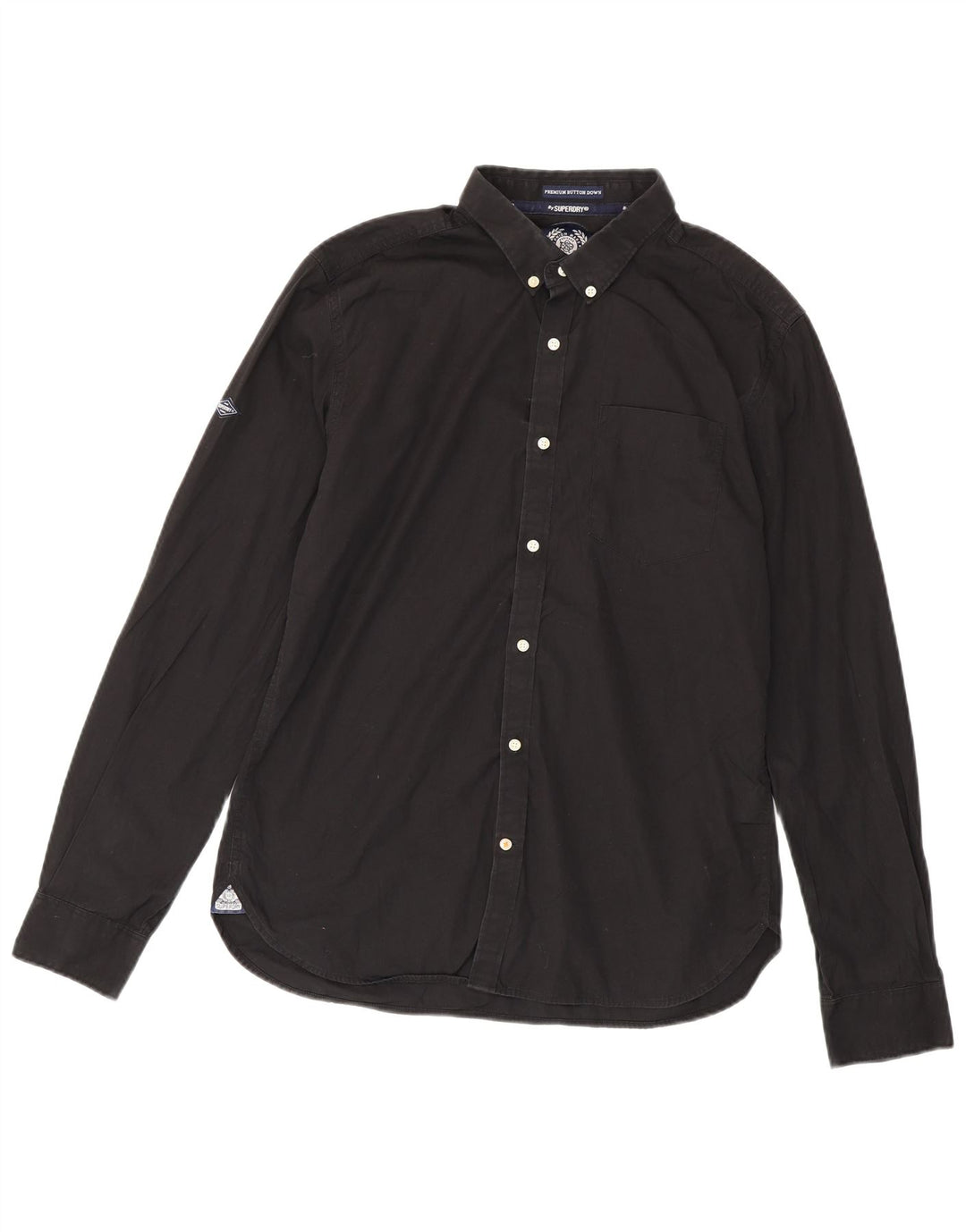 Camisa Superdry Hombre XL Algodón Negro