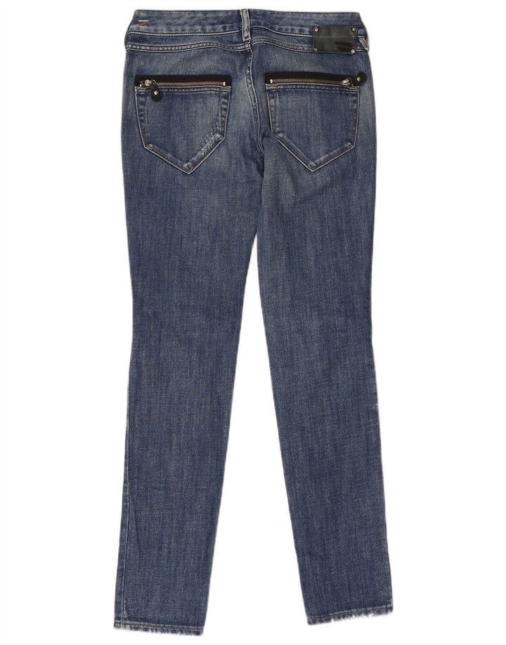 Diesel Mujer Vaqueros Slim Desgastados W28 L32 Algodón Azul