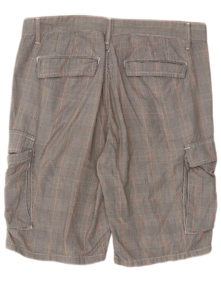 Pantalones cortos cargo para hombre Jaggy W33 Algodón de pata de gallo gris medio