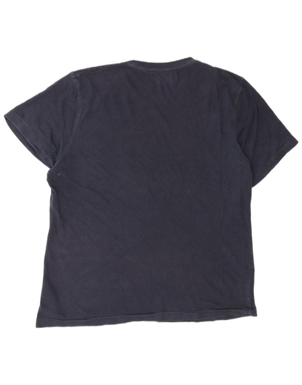 Abercrombie & Fitch Camiseta para hombre Top 2XL Algodón azul marino
