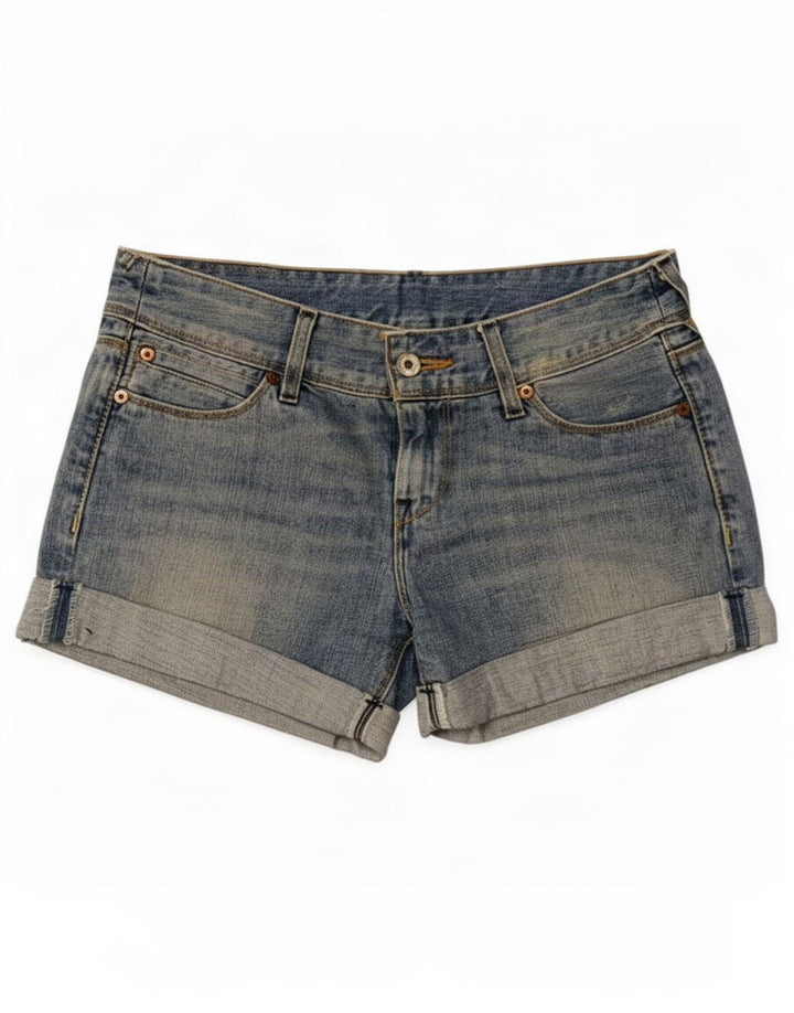 Levi's Mujer Vaqueros Cortos Pequeños W27 Algodón Azul
