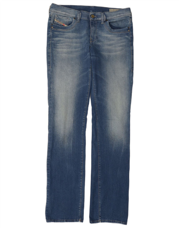 Diesel Mujer Ronhoir Regular Bootcut Jeans W32 L34 Algodón Azul